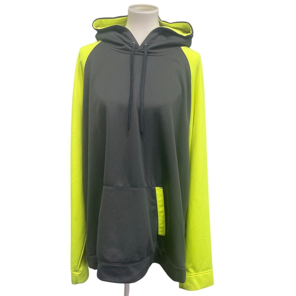 Energy Zone Mens XXL 100% Polyester Color Block Long Sleeve Pullover Hoodie